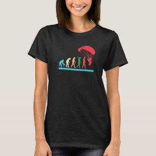 Camiseta Evolución divertida del paracaidismo