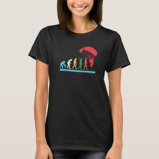 Camiseta Evolución divertida del paracaidismo