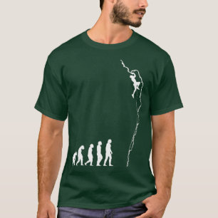 Camiseta Evolución escalada Graciosa escaladora de rock