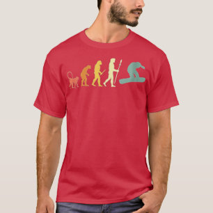Camiseta Evolución femenina del Snowboard