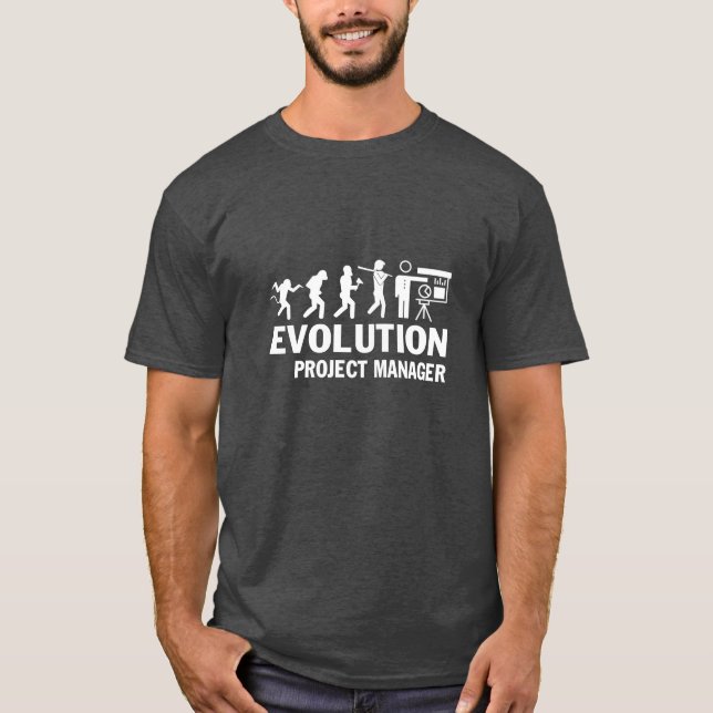 Camiseta Evolución - Gerente de proyectos (Anverso)