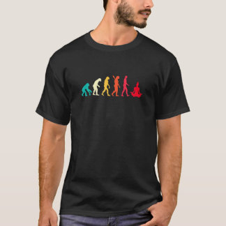 Camiseta Evolución Gráfica Meditación Relajación Meditación