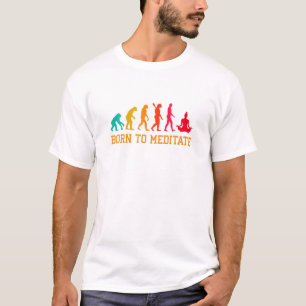 Camiseta Evolución Gráfica Meditación Relajación Meditación