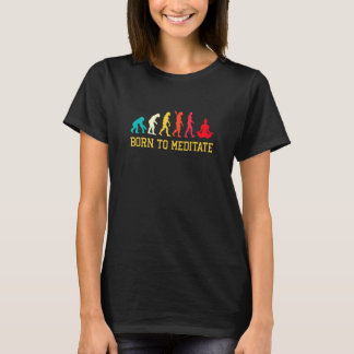 Camiseta Evolución Gráfica Meditando Meditación Relajación