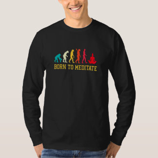 Camiseta Evolución Gráfica Meditando Meditación Relajación