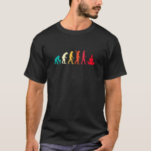 Camiseta Evolución Gráfica Meditando Meditación Relajación