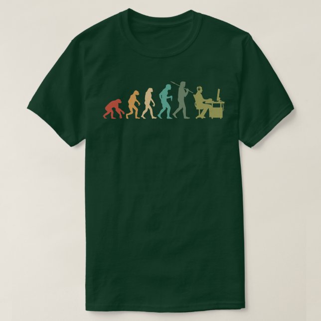 Camiseta Evolución Gráfica Video Juego Jugador de Juegos P (Diseño del anverso)
