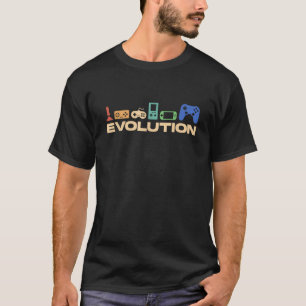 Camiseta Evolución Gráfica Videojuego Jugador Juegos Jugado