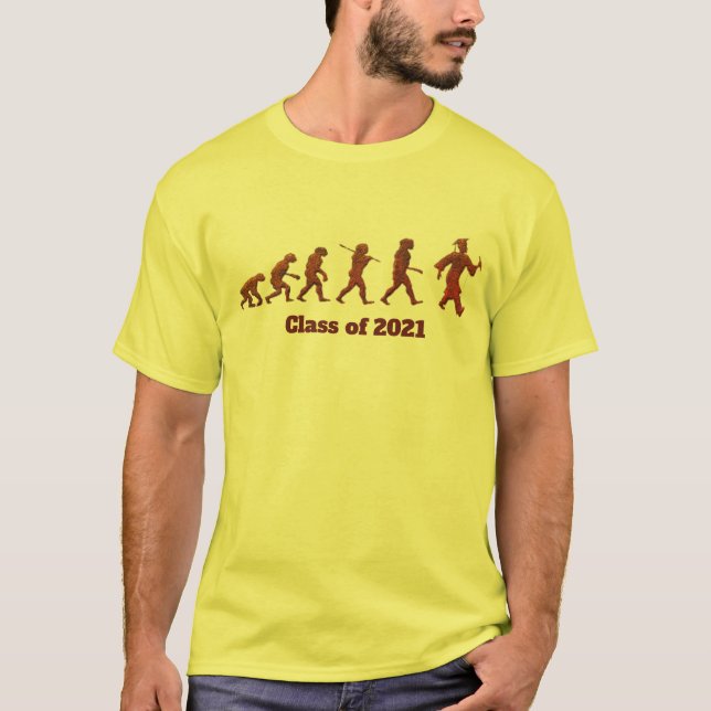 Camiseta Evolución Guay de la Humanidad LOL Graduación dive (Anverso)