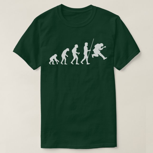 Camiseta Evolución guitarista (Diseño del anverso)
