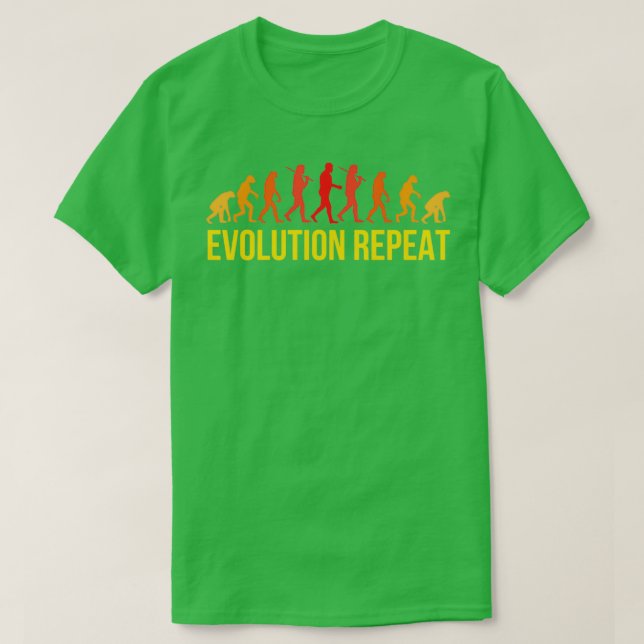 Camiseta evolución humana 2 (Diseño del anverso)