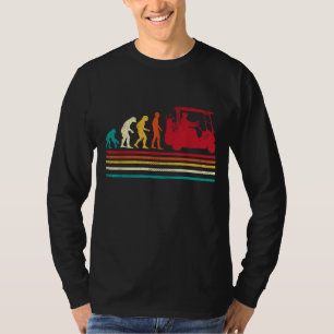 Camiseta Evolución humana Carro de golf Funny Golfing Hombr