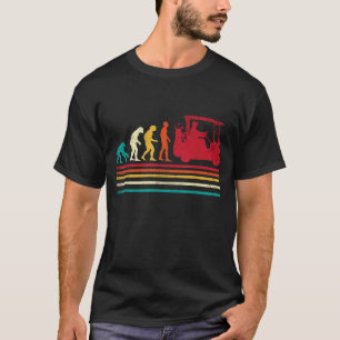 Camiseta Evolución humana Carro de golf Funny Golfing Hombr