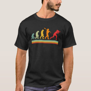 Camiseta Evolución humana del tenis de mesa retro para Chic