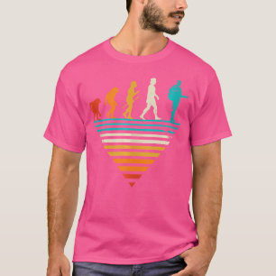 Camiseta Evolución humana - Guita acústica de cosecha guita