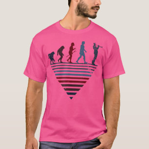 Camiseta Evolución humana - Trumpeter vintage