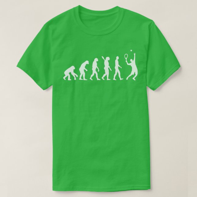 Camiseta Evolución Jugador de tenis (Diseño del anverso)