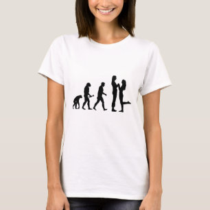 Camiseta Evolución lesbiana de la boda