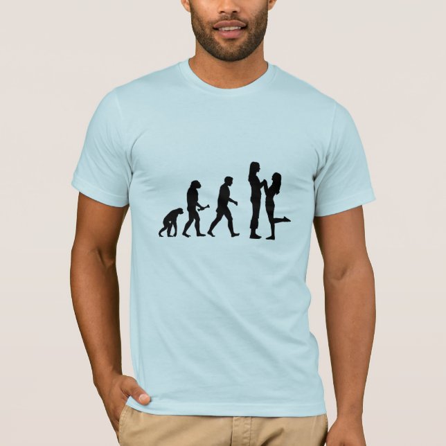 Camiseta Evolución lesbiana de la boda (Anverso)