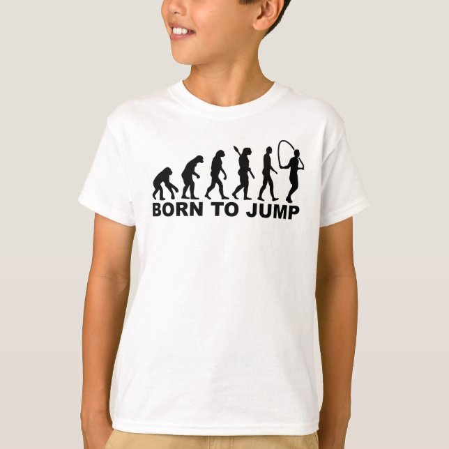 Camiseta Evolución llevada a la comba (Anverso)