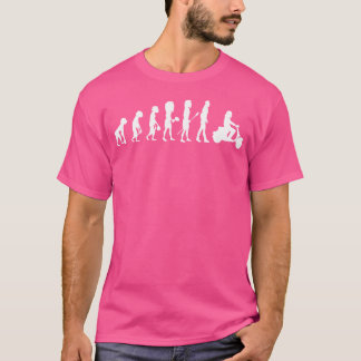 Camiseta Evolución Motocicleta Motor Scooter Ciclismo Carre