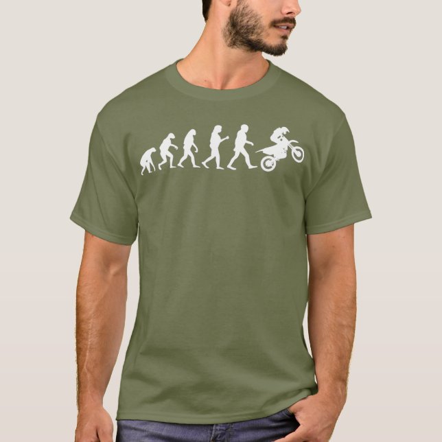 Camiseta Evolución Motocross MX Motorcycle Dirt Bike (Anverso)