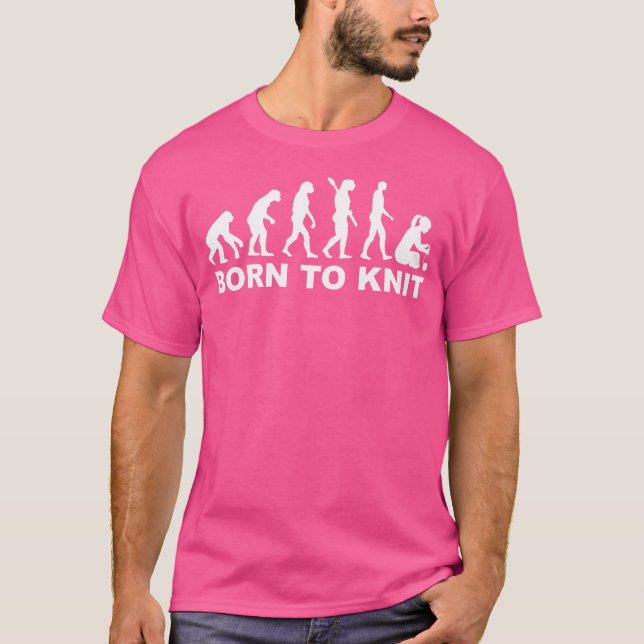 Camiseta Evolución Nacida Para Tejer (Anverso)