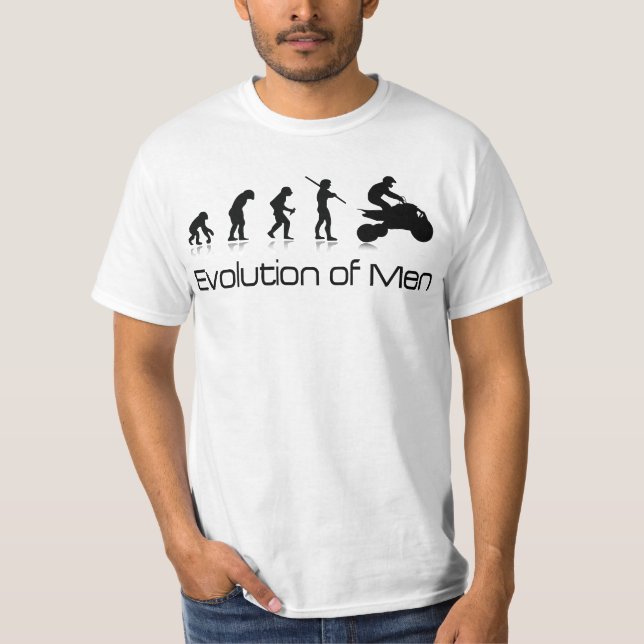 Camiseta Evolución para hombre campo a través de la (Anverso)
