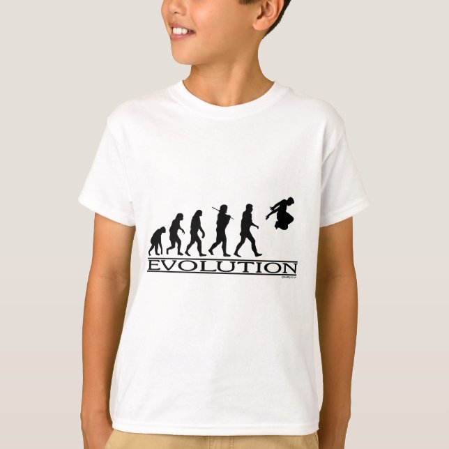 Camiseta Evolución Parkour (Anverso)