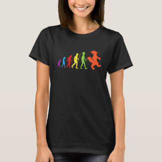 Camiseta Evolución Peluda Orgullosa Persona Peluda Cola Ore