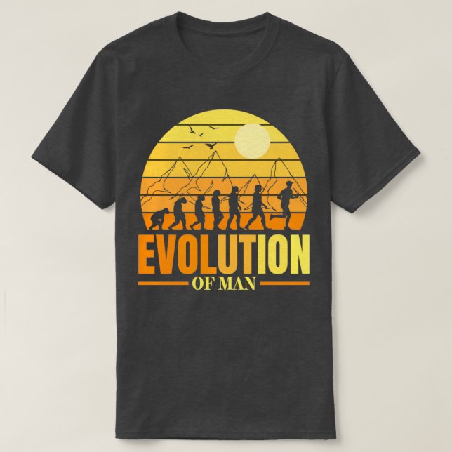 Camiseta Evolución Realmente Guay Runny Gift Para Joggers (Diseño del anverso)