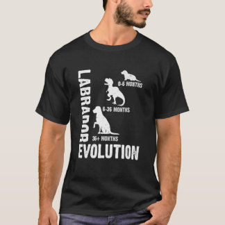 Camiseta Evolución recuperadora de labrador por perro de la