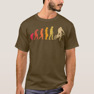 Camiseta Evolución retro BMX Desarrollo ciclista vintage