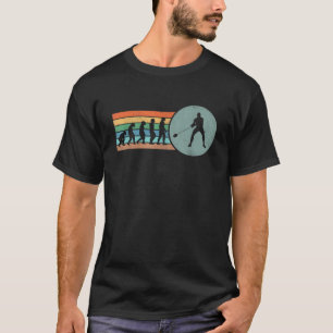 Camiseta Evolución Retro del Lanzamiento de Martillo Vintag