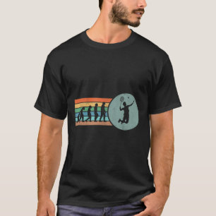 Camiseta Evolución Retro del Volante de Bádminton Vintage