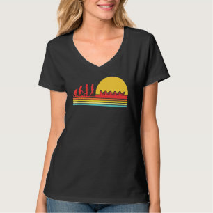 Camiseta Evolución retro retro barco remo remo remo remo ca