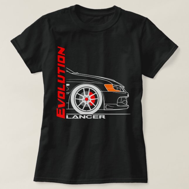 Camiseta Evolución Retro Vintage Lancer (Diseño del anverso)