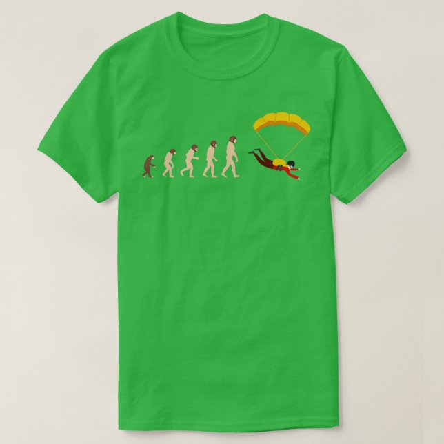 Camiseta Evolución Skydive Skydiver Paraglider Gift Idea 3 (Diseño del anverso)