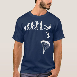Camiseta Evolución Skydiver Parachuting Essential Classic T
