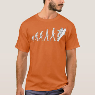 Camiseta Evolución Snowboard Grandes regalos Snowboard Snow