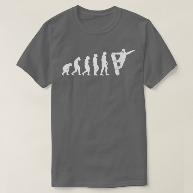 Camiseta Evolución Snowboarder Snowboard Snowboard (Diseño del anverso)