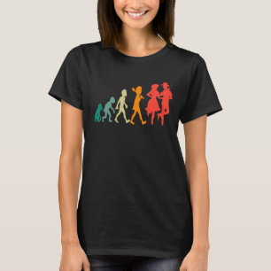 Camiseta Evolución Square Dance Funny Retro