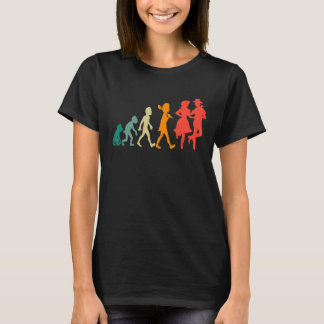 Camiseta Evolución Square Dance Funny Retro
