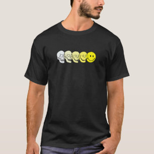 Camiseta Evolución Techno Acid House Smile Techno DJ Música