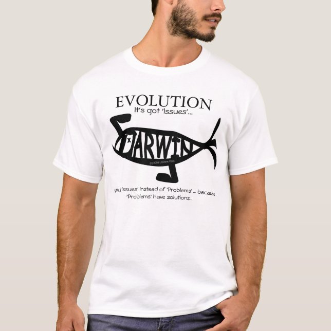 Camiseta EVOLUCIÓN: Tiene "problemas"… (Anverso)