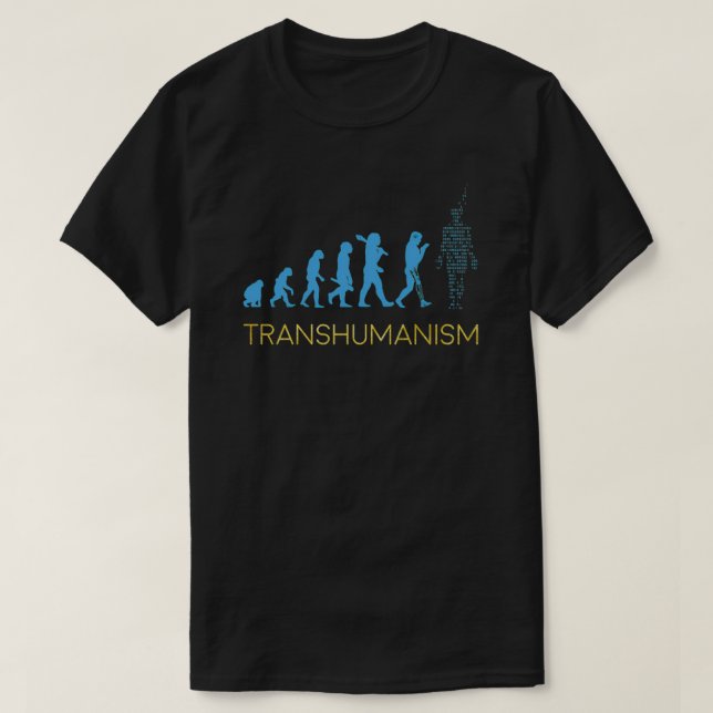 Camiseta Evolución Transhumanista (Diseño del anverso)
