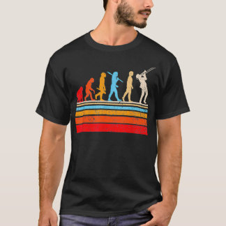Camiseta Evolución Trombonista Jugador de Jazz Marcha