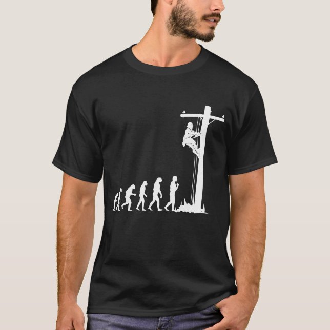 Camiseta Evolución Única De Guay Del Regalo Electricista De (Anverso)