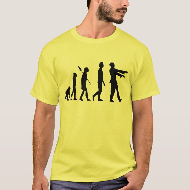 Camiseta Evolución zombie (Anverso)