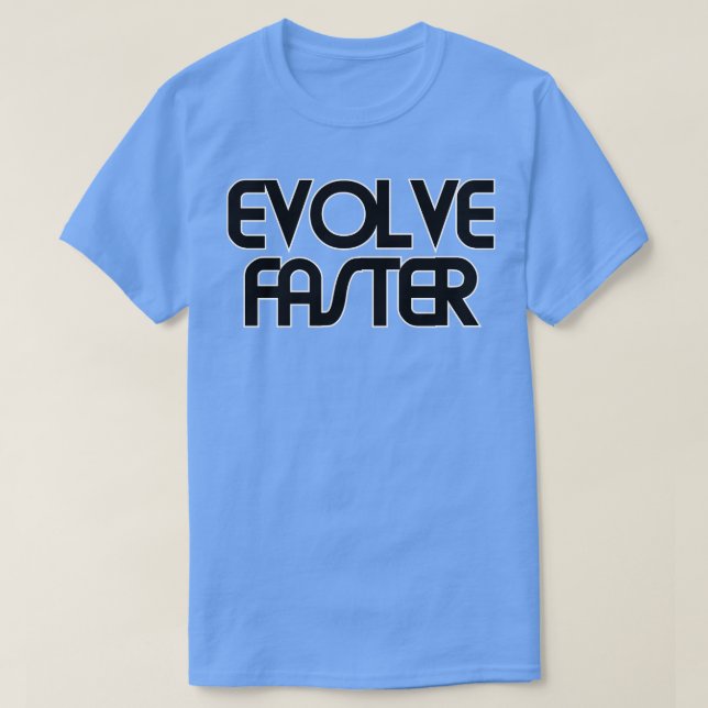 CAMISETA EVOLUCIONAR MÁS RÁPIDO (Diseño del anverso)